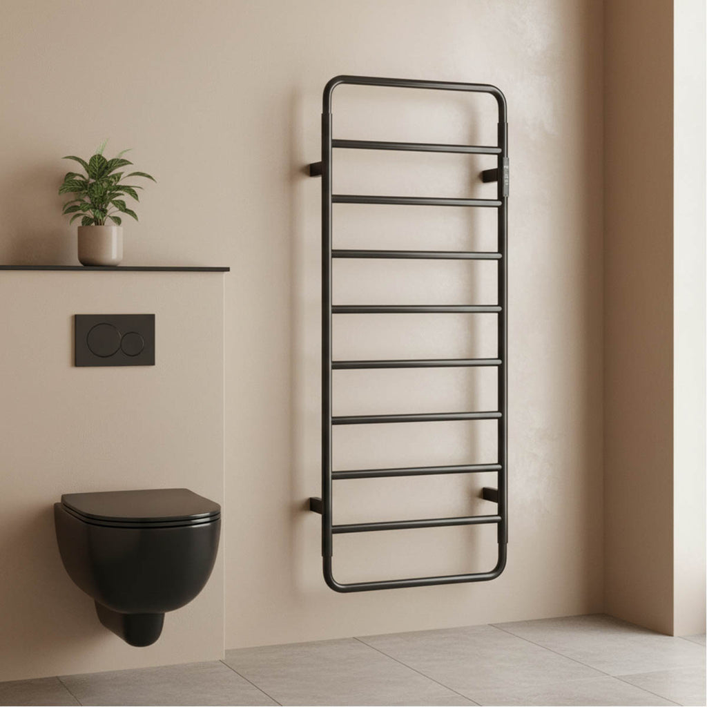 black towel rail electric