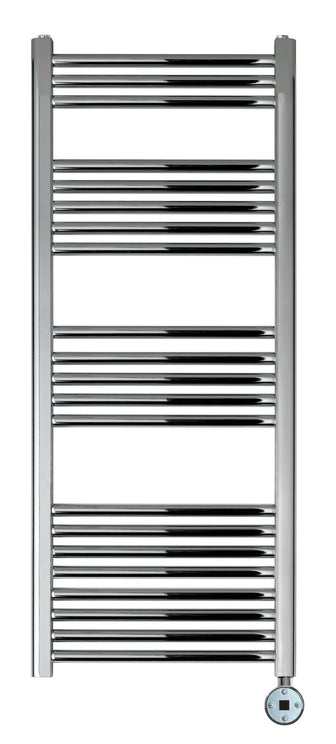 PrimeHeat Chrome Electric Heated Towel Rail Radiator - 1200mm x 500mm Secondary image
