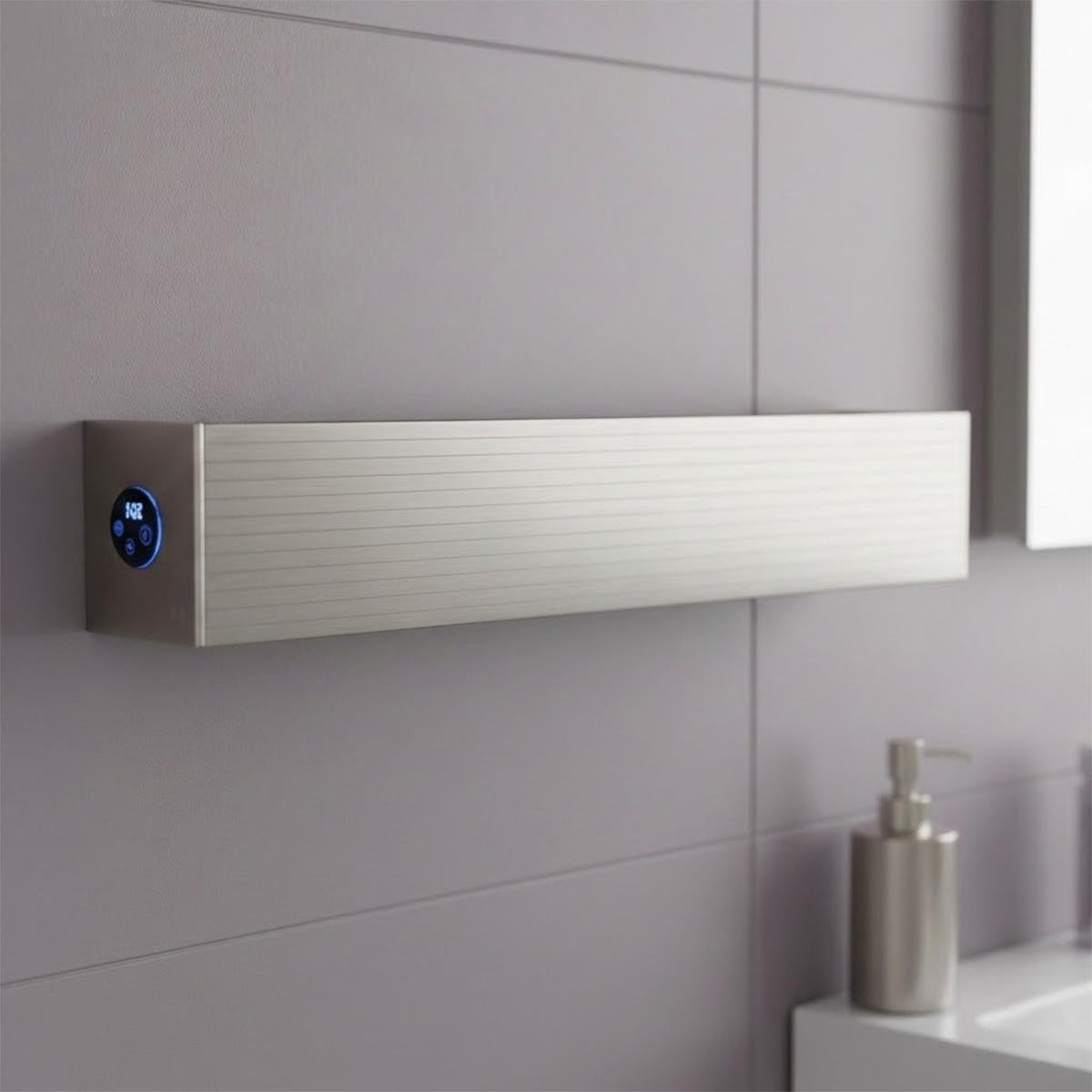 electric heated towel bar - stainless steel