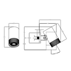 fixed rainfall shower head