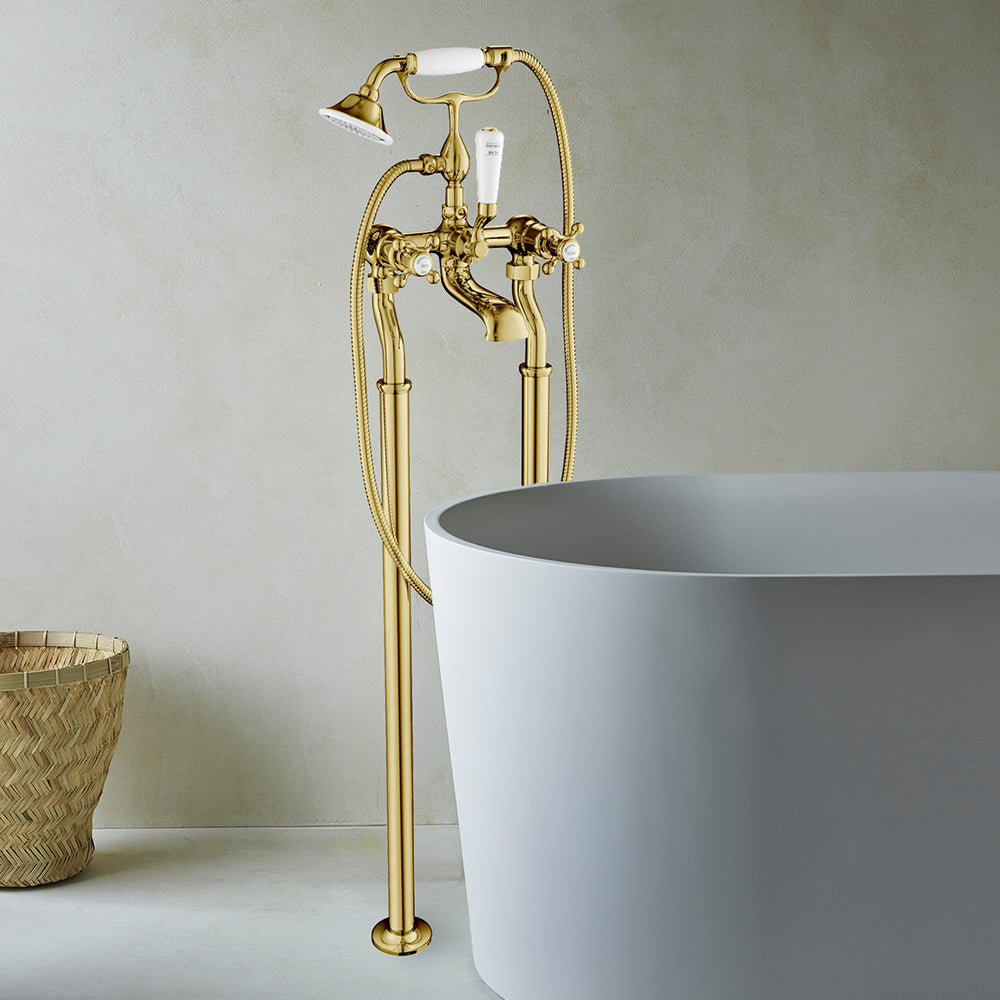 floor_standing__bath_shower_mixer_bushed_gold Main image