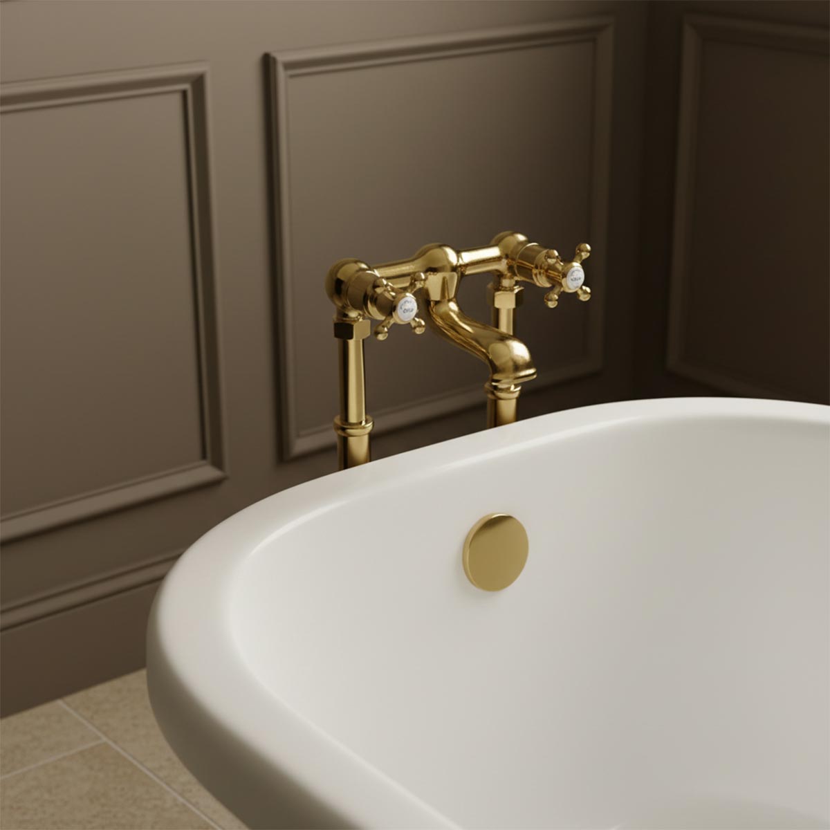 free standing bath taps