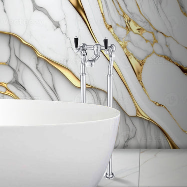 Traditional Freestanding Bath Mixer Tap – Chrome