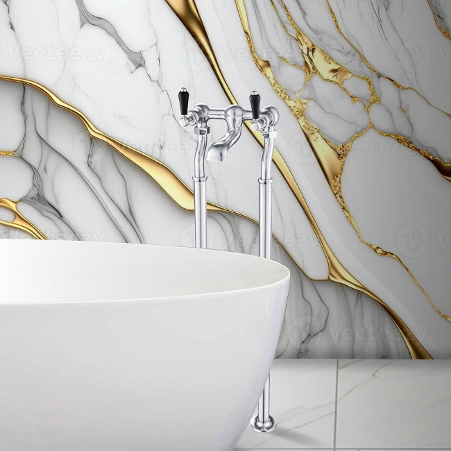 Traditional Freestanding Bath Mixer Tap – Chrome