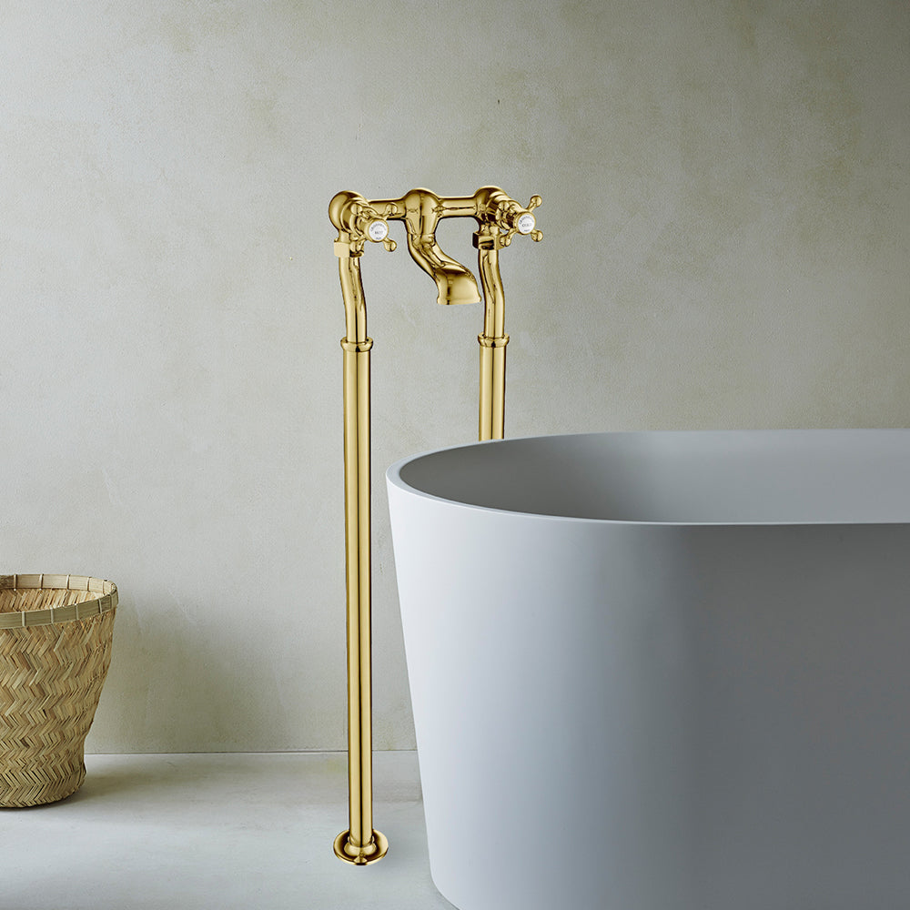 freestanding_bath_filler_tap_antique_gold