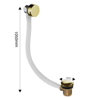 Brushed Brass Bath & Basin Essentials: Shower Mixer Tap, Bath Waste, Basin Mixer, Basin Waste, and Bottle Trap Secondary image