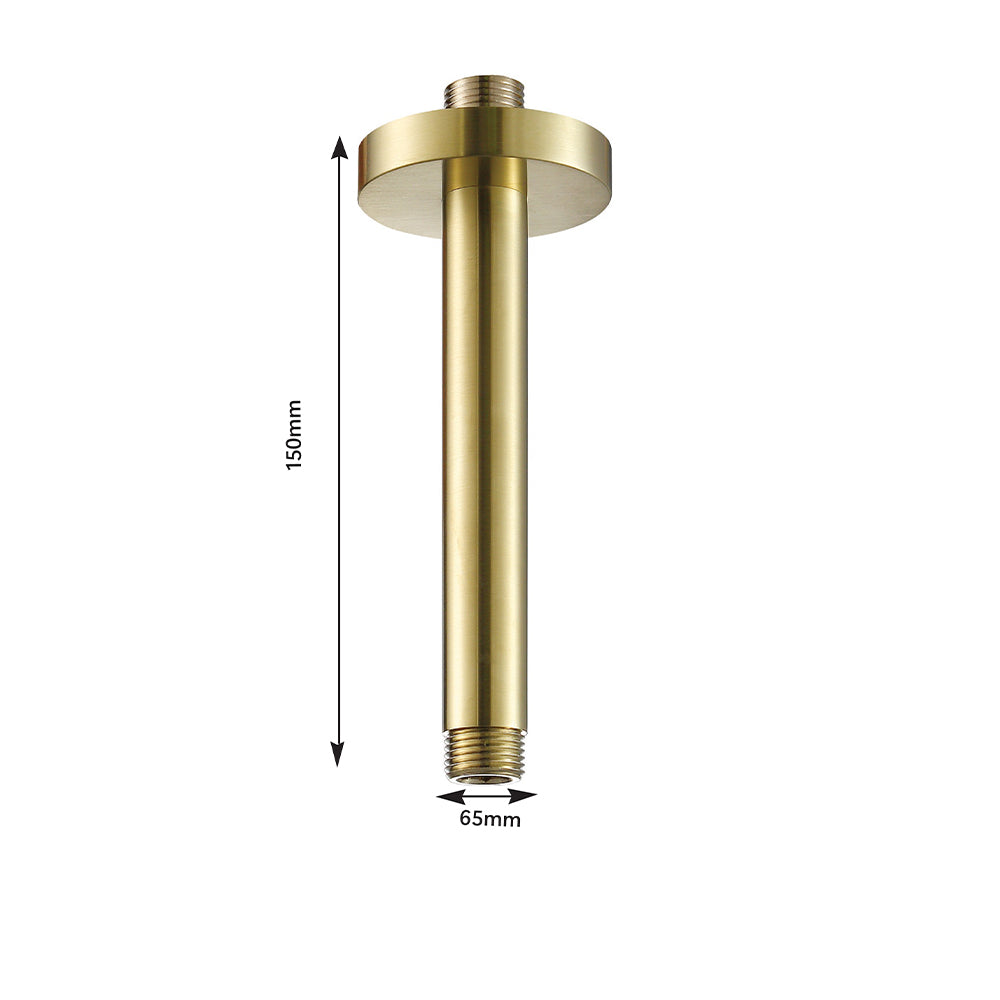 gold shower head arm
