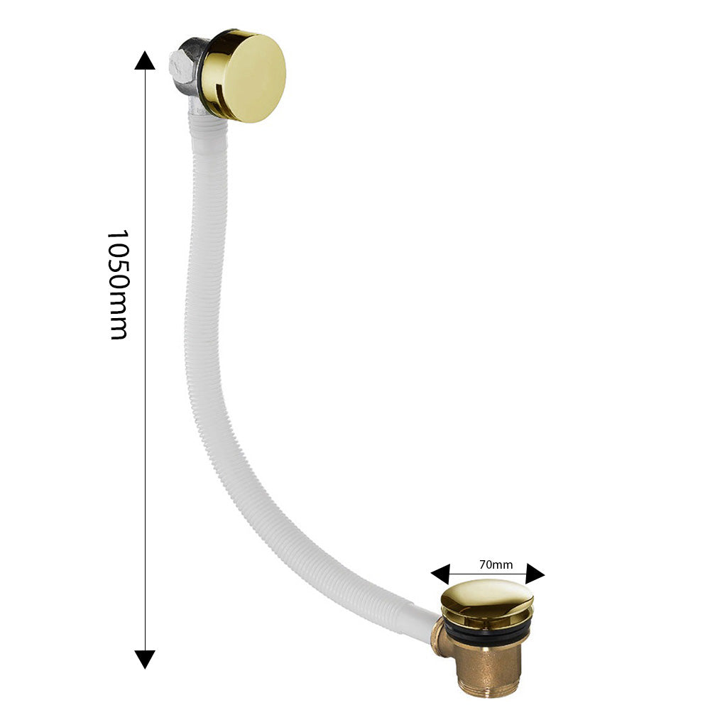 brushed brass click clack waste