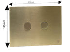 gold toilet flush plate