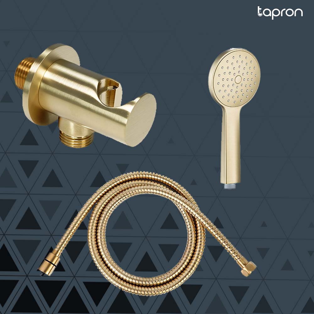 bath shower handset, flexible shower hose, shower outlet elbow