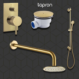 flexible shower waste gold shower valves Main image