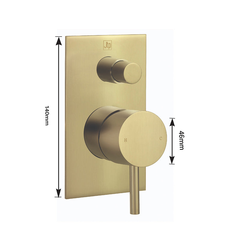 gold single lever diverter valve