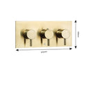 thermostatic 3 outlet shower valve