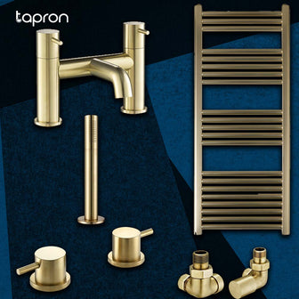 gold taps,towel rails, bath taps,handle-Tapron Main image
