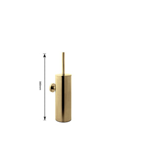 Gold Deck Soap Dispenser, Wall Towel Rail, Toilet Paper & Brush Holder, Tumbler in Brushed Brass Secondary image
