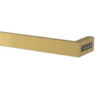 brushed brass electric towel bar with thermostat