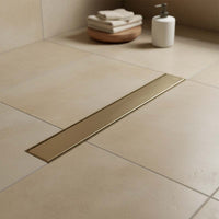 gold linear shower drain