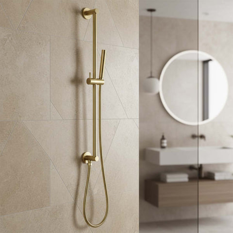 gold shower slider rail kit