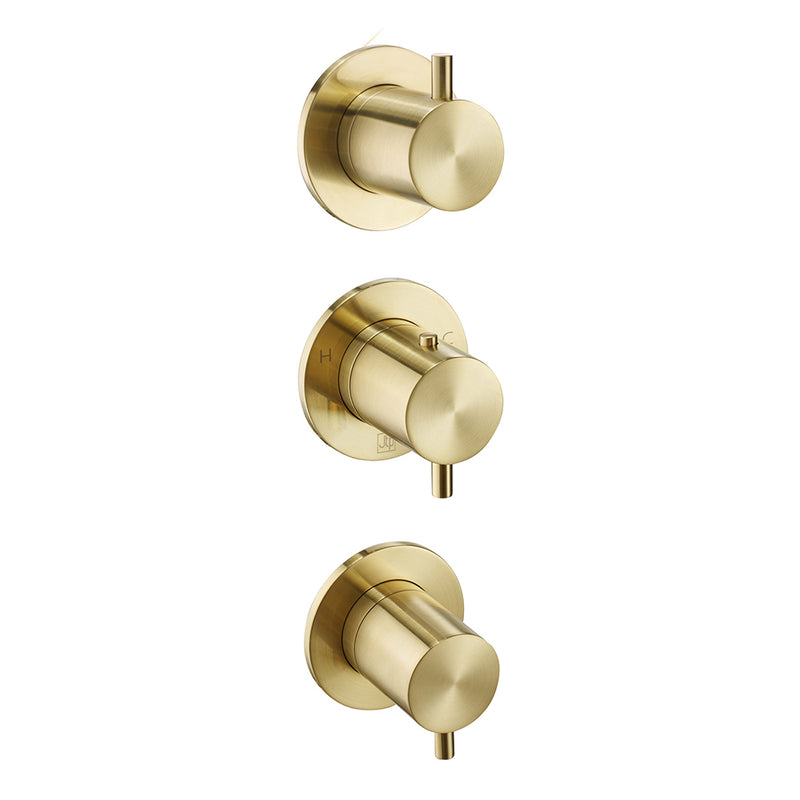 brushed gold shower valve Tapron UK