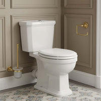 gold toilet brush holder