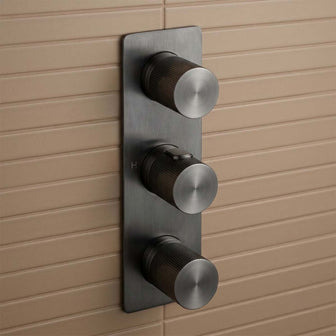 gunmetal 2 outlet concealed thermostatic shower valve  Main image