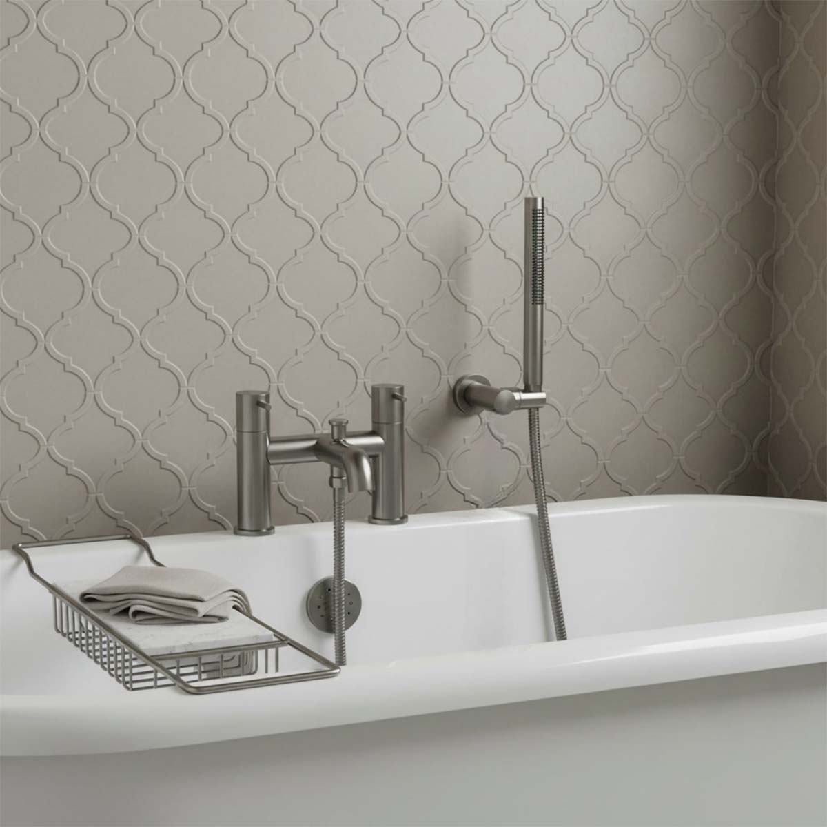 gunmetal bath tap with shower attachment