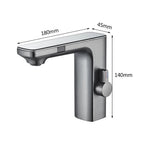 black sensor tap deck mounted