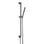 gunmetal shower slide rail with slim handset and outlet 