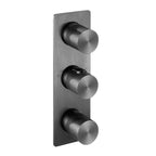 gunmetal thermostatic shower mixer valve for two outlets 