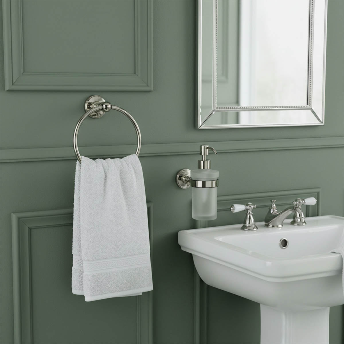 hand towel ring brushed nickel