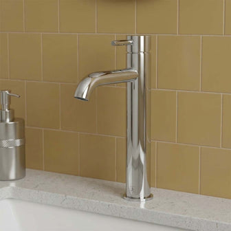 high rise deck mounted with lever handle  - chrome Main image