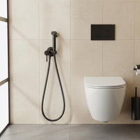 hot and cold douche kit - Matt black 