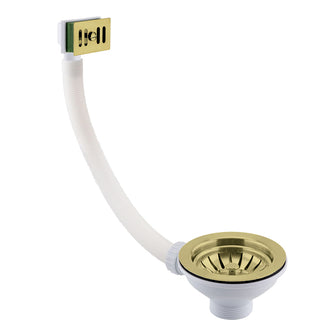 gold kitchen sink waste and overflow Main image