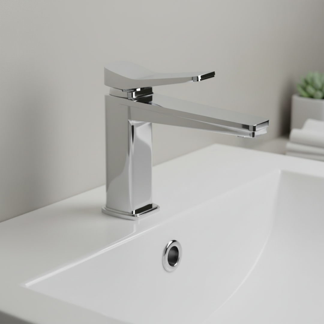 luxury chrome basin tap