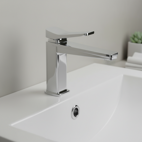 luxury chrome basin tap