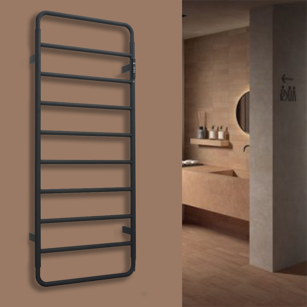 matt black electric towel rail