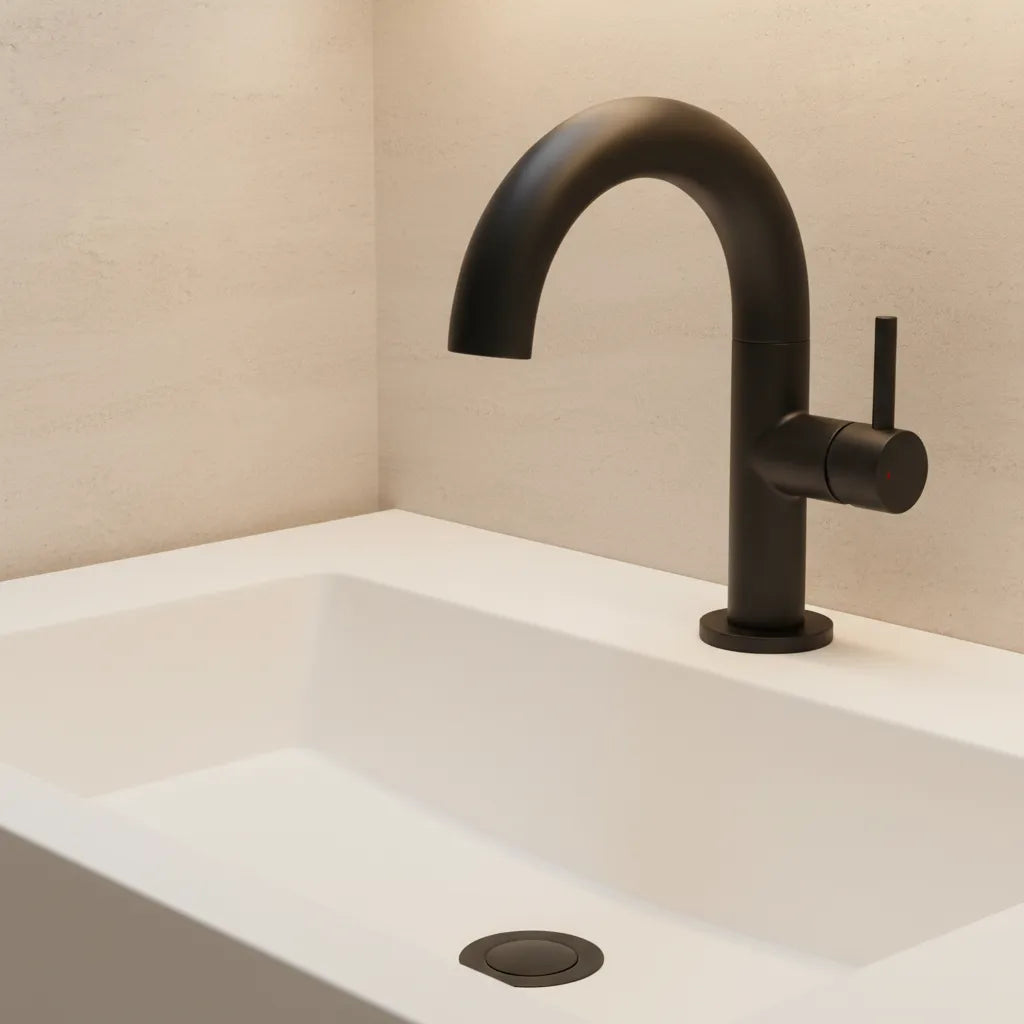 Basin Mixer Tap with Side Lever