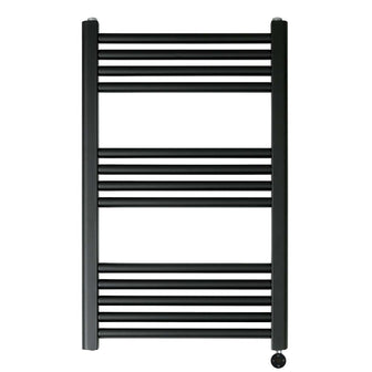 PrimeHeat Matt Black Electric Towel Radiator 800 x 500mm Secondary image