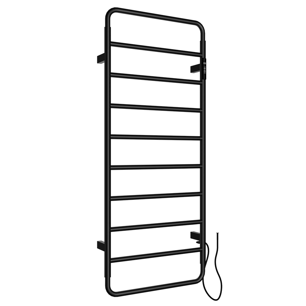 HEATH Matt Black Electric Heated Towel Rail 1130mm x 475mm Secondary image