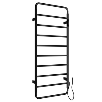 HEATH Matt Black Electric Heated Towel Rail 1130mm x 475mm Secondary image