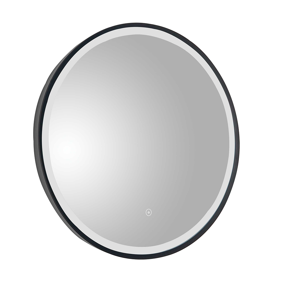 black circle bathroom mirror