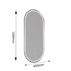 oval led bathroom mirror