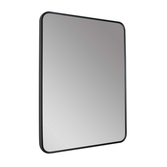 Rectangular Matt Black Mirror without Light Secondary image