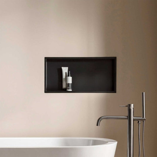 black shower niche 1200