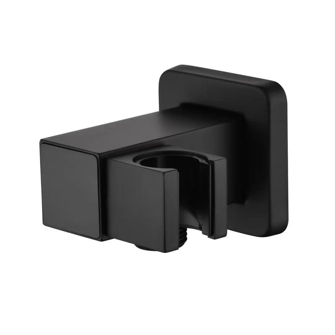 matt black douche set