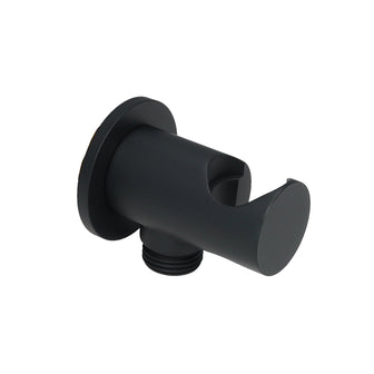 Wall-Mounted Shower Outlet Elbow for Hand Shower - Black Main image