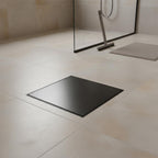 matt black square shower drain 