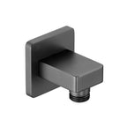 matt black square water outlet 
