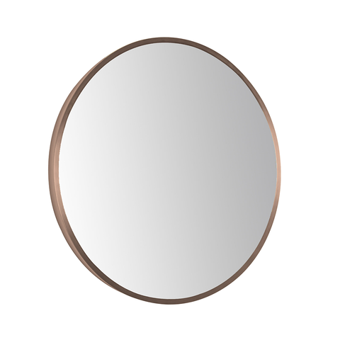 modern_brushed_bronze_framed_round_mirror