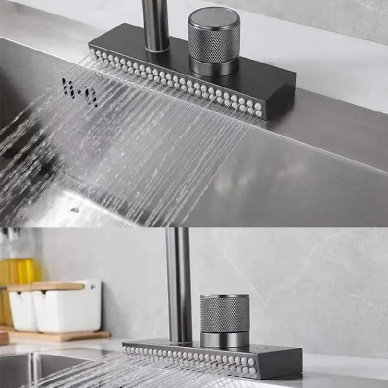 deck mounted kitchen taps